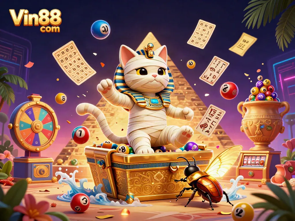 Experience the excitement of Vin88 com with unique gaming elements in a vibrant casino scene.