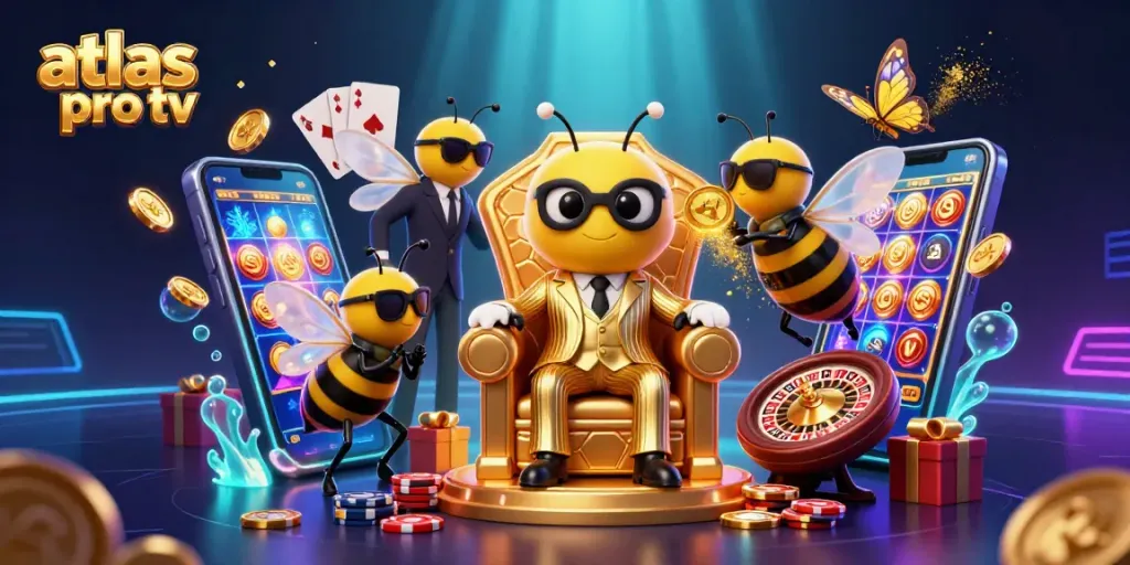 Atlas Pro TV révolutionne l'expérience de jeu avec des graphismes en 3D et des éléments de casino captivants.