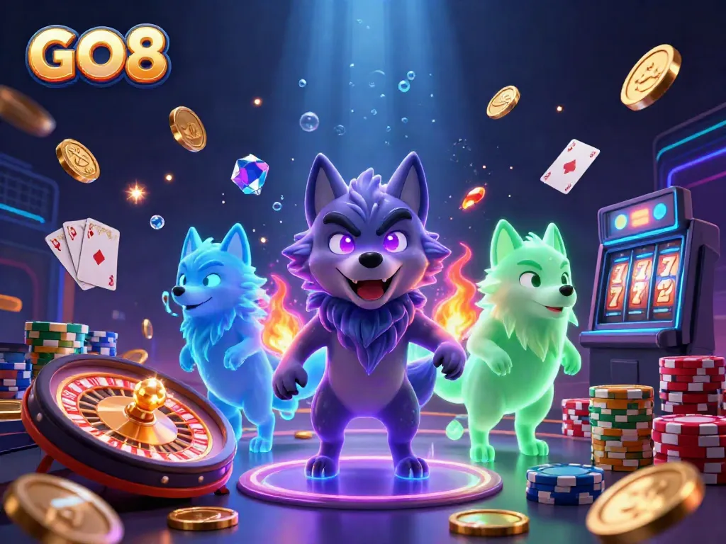 Experience exciting gameplay at GO8 with ghostly wolves and immersive casino elements.