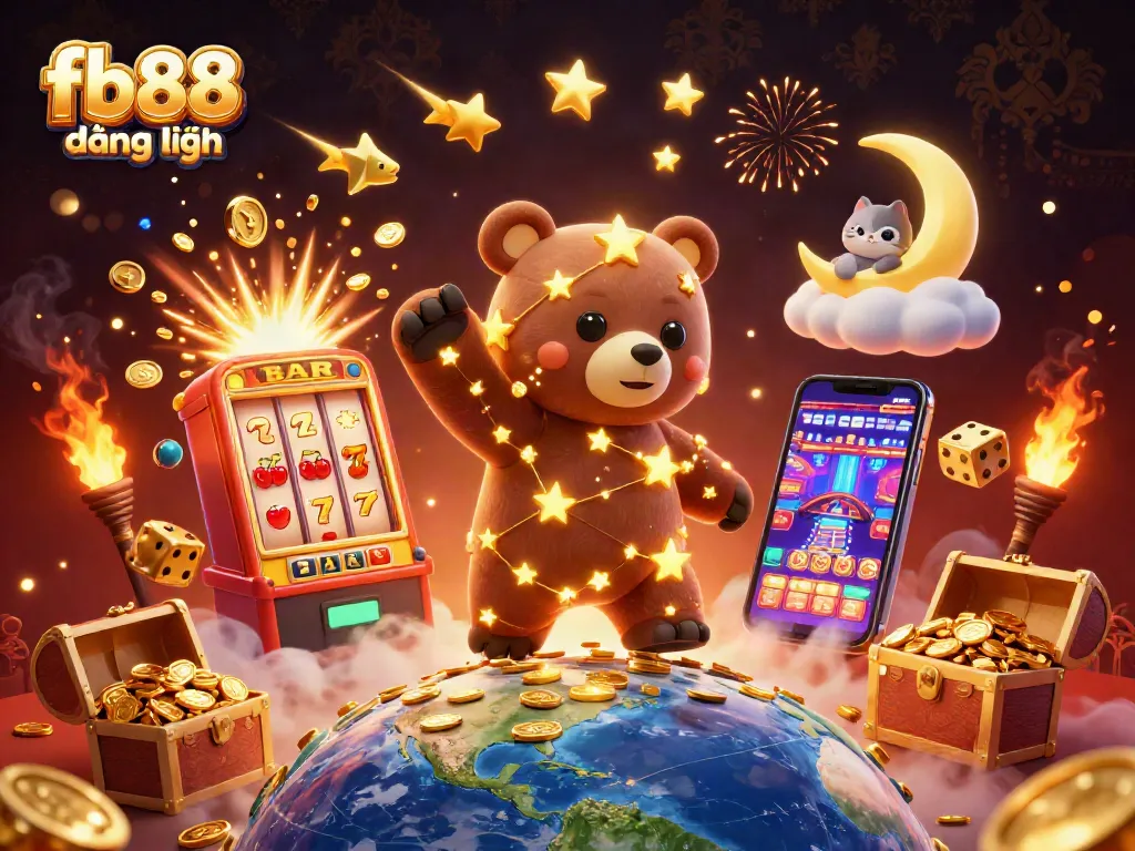 Experience fb88 đăng nhập in a vibrant casino world with interactive games and golden treasures.
